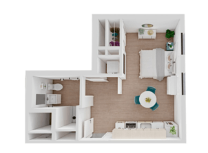 Vanguard Studio A 335 sq ft